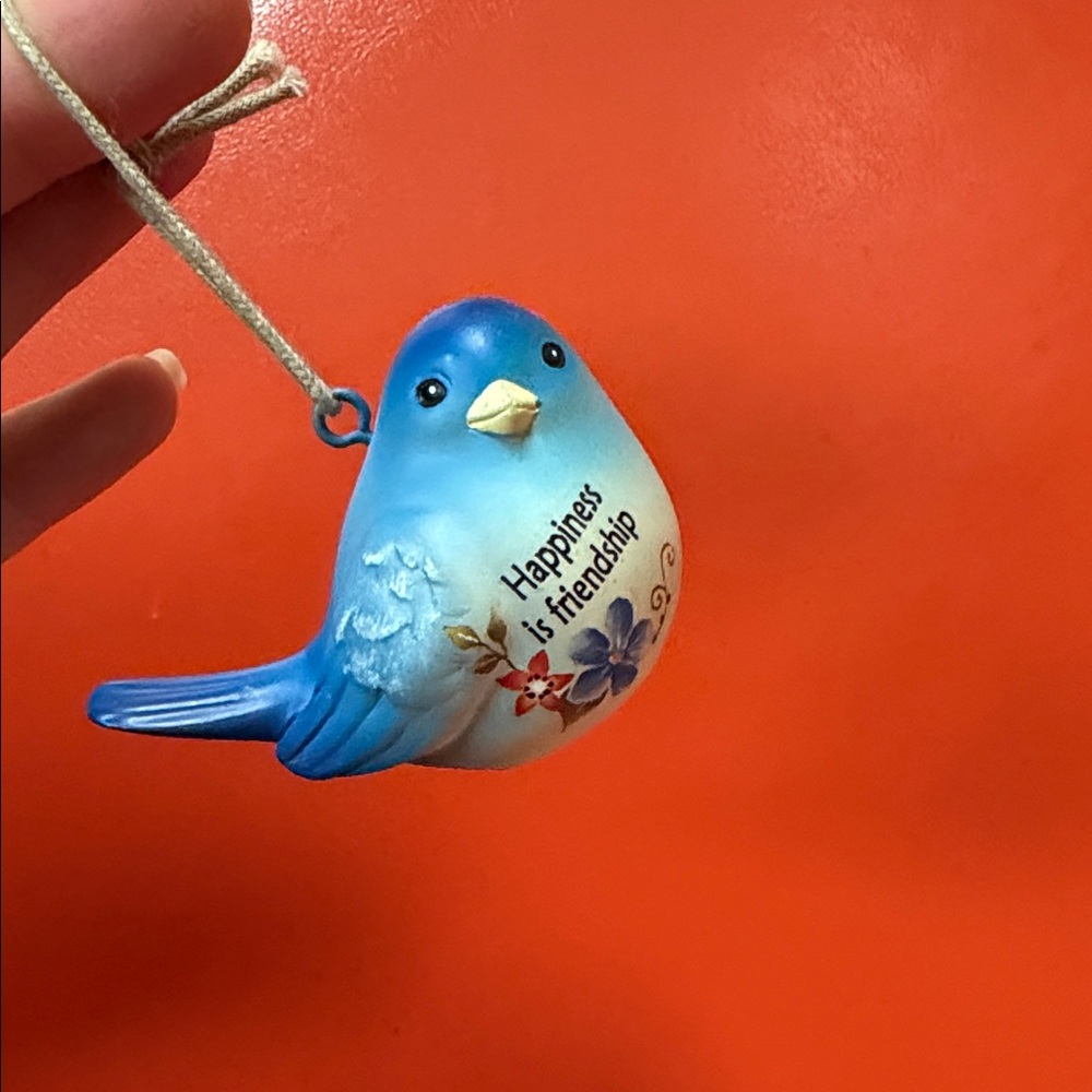 Blue Decorative Bird Ornament